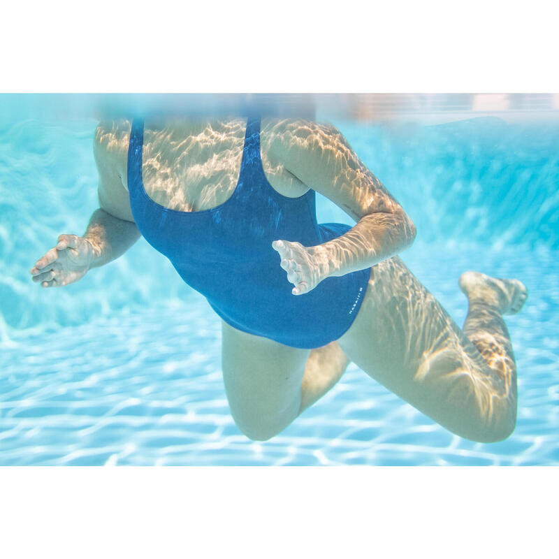 Maillot de bain de natation femme 1 pièce Heva bleu - Decathlon Cote  d'Ivoire