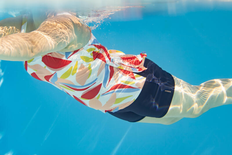 Strój jednoczęściowy pływacki damski Nabaiji Heva Lea Melon tankini z szortami