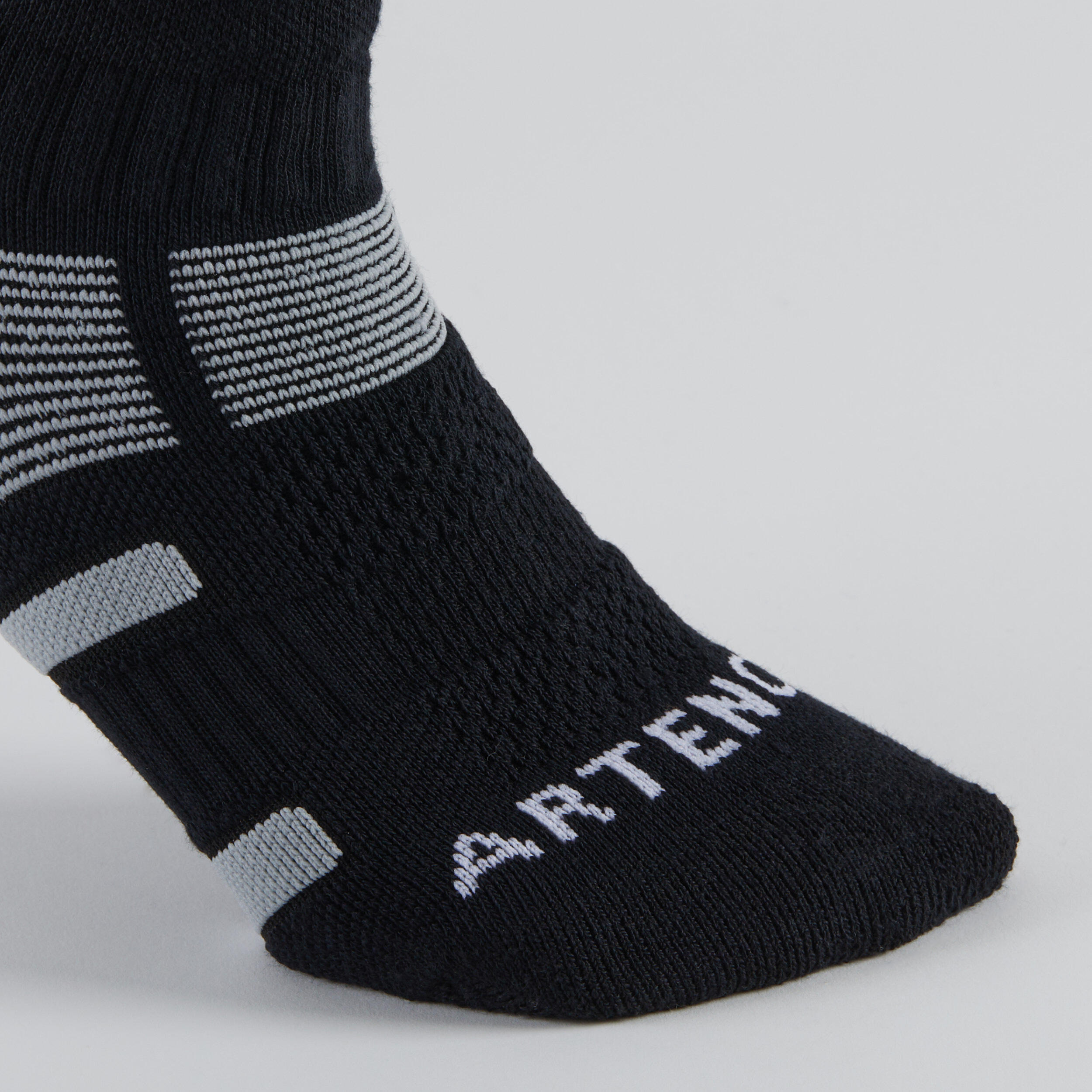 Sports Socks Tri-Pack - RS 560 Black/Grey - ARTENGO