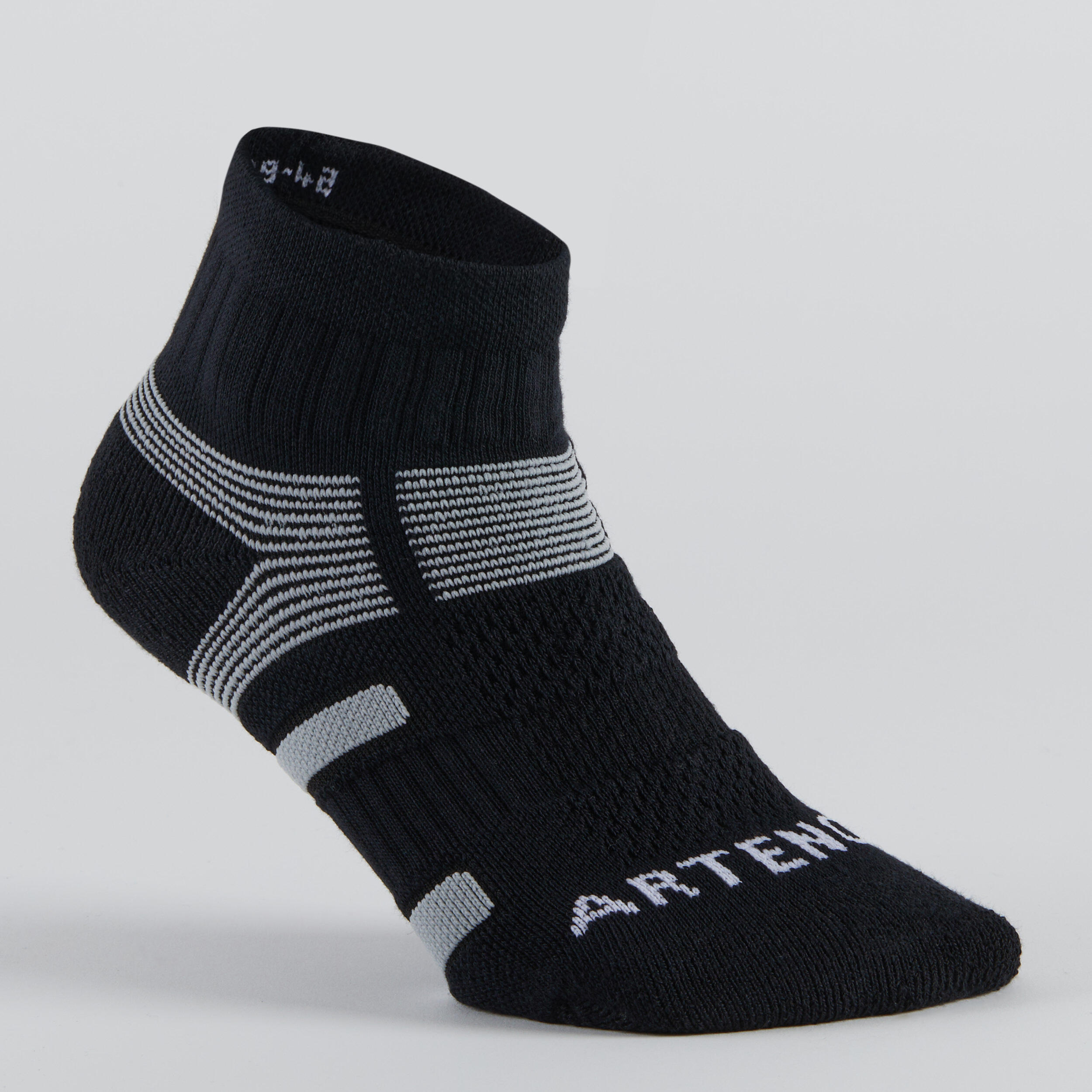 Sports Socks Tri-Pack - RS 560 Black/Grey - ARTENGO