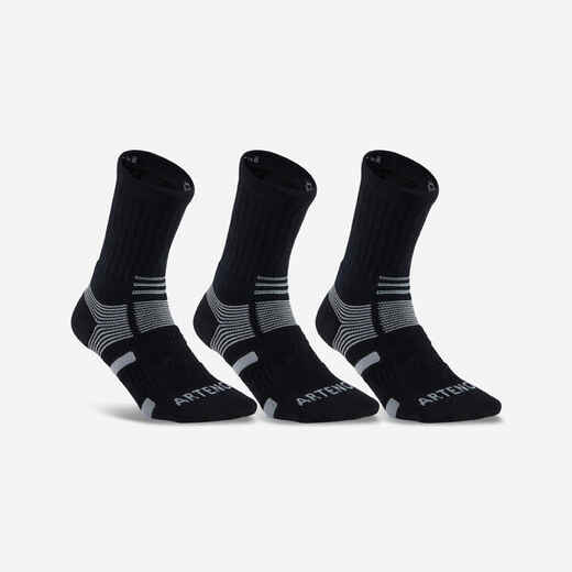 
      Športové ponožky RS 560 vysoké 3 páry čierno-sivé
  
