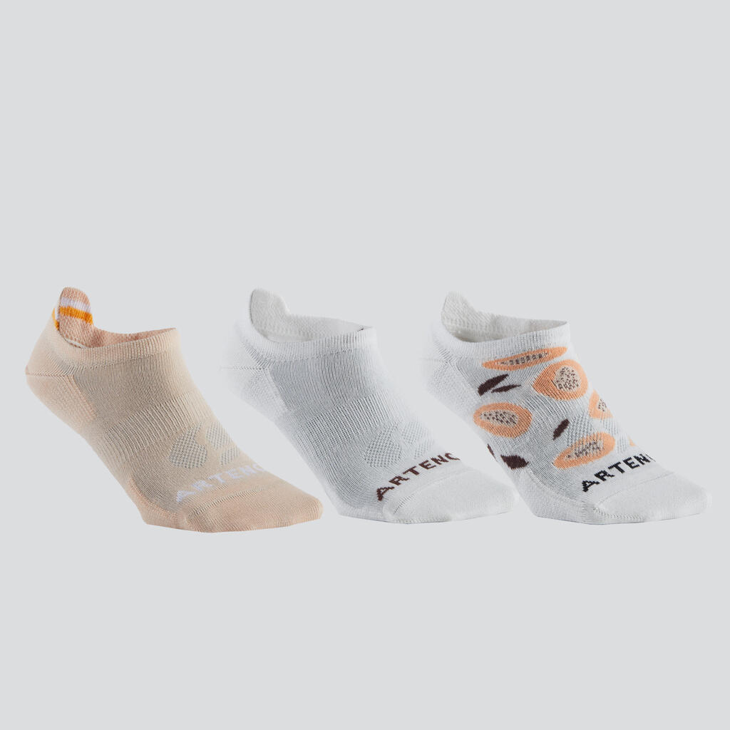 Low Sports Socks RS 160 Tri-Pack - Pink Pattern