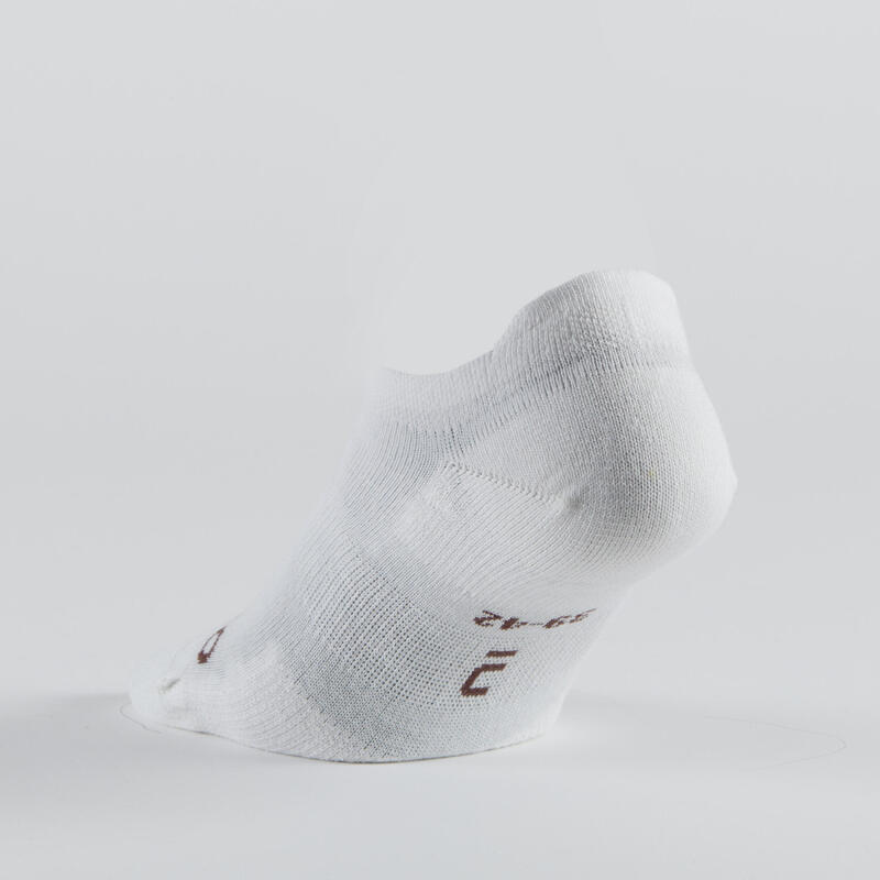 Tennissocken Low 3er-Pack - RS 160 weiss/ungefärbt/Motive 