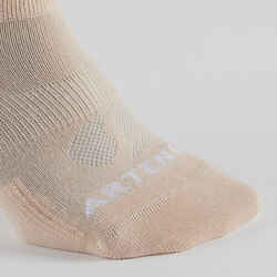 Low Sports Socks Tri-Pack RS 160 - Off-White/Oatmeal Print