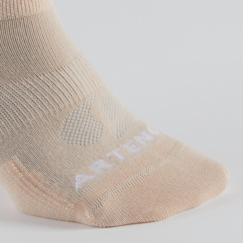 Tennissocken Low 3er-Pack - RS 160 weiss/ungefärbt/Motive 