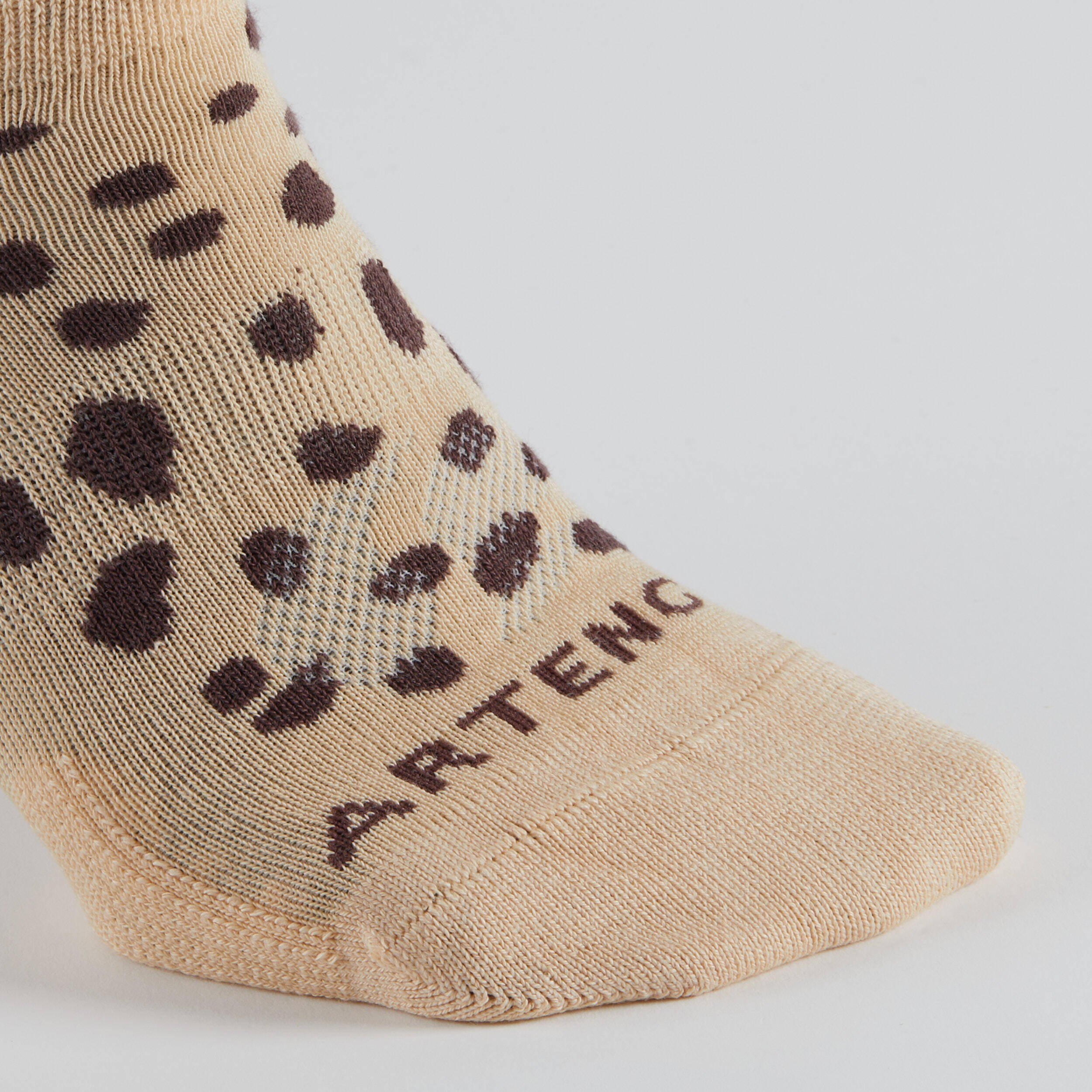 Low Sports Socks Tri-Pack RS 160 - Beige Print/Brown/Black -  5