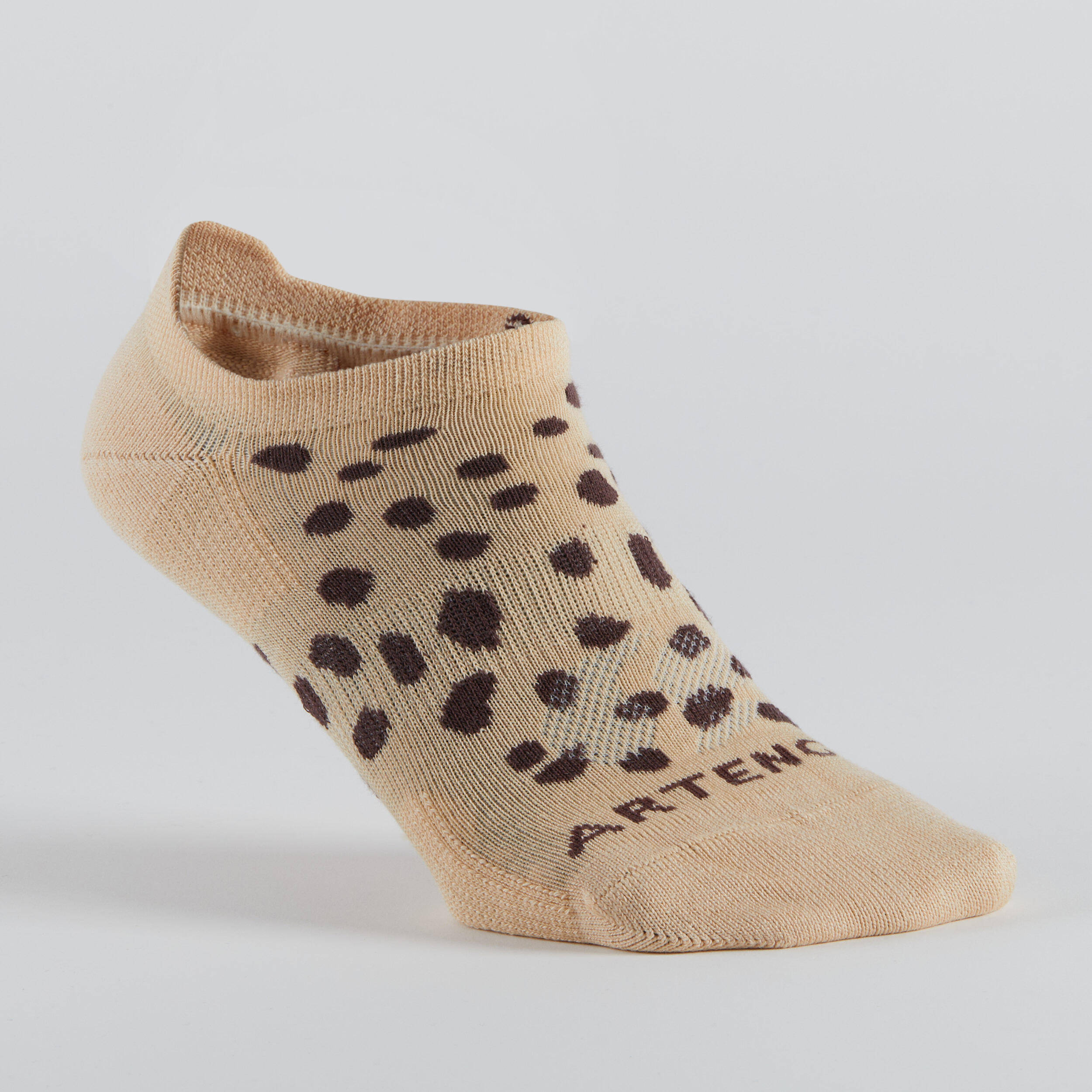 Low Sports Socks Tri-Pack RS 160 - Beige Print/Brown/Black -  2