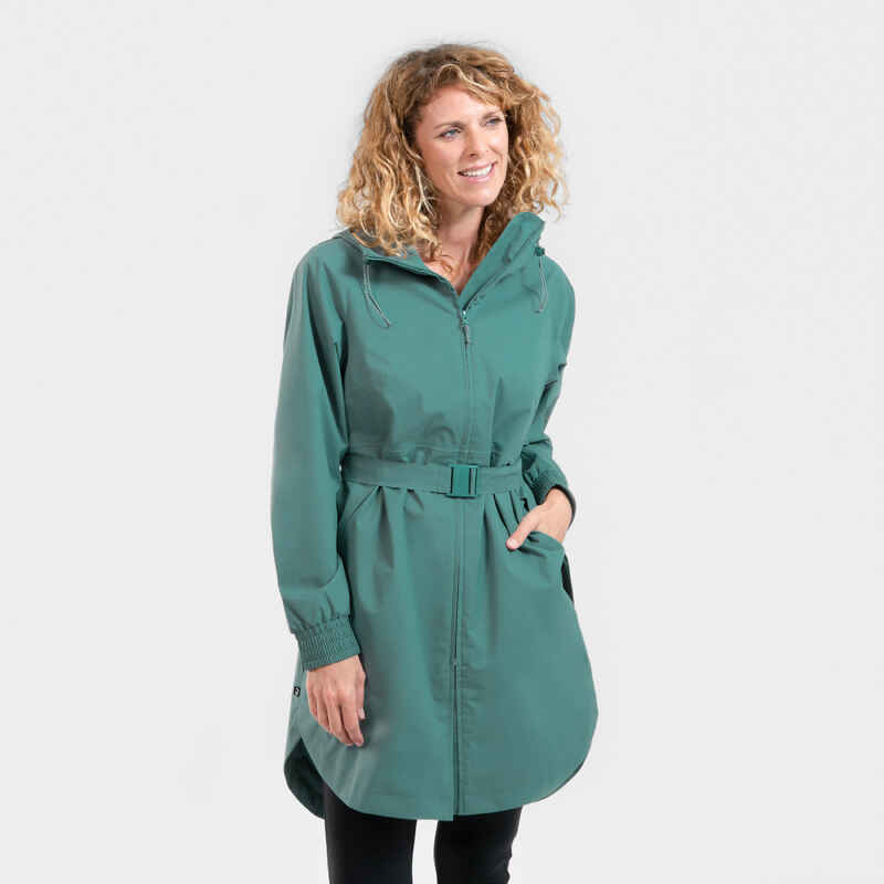 Regenjacke Damen wasserdicht lang Wandern - Raincut Long Serie