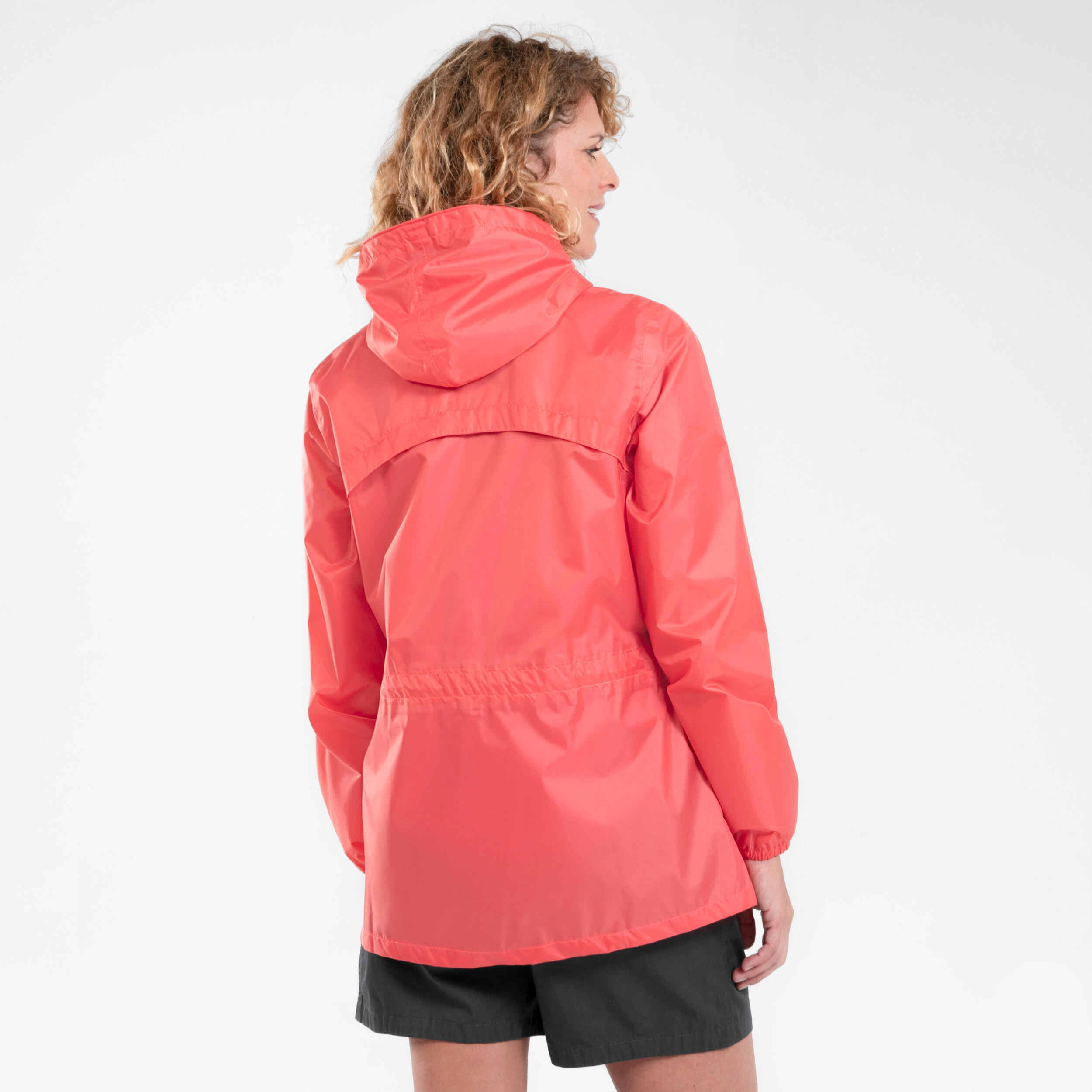 Women's Windproof and Water-repellent Hiking Jacket - Raincut Full Zip 4/7