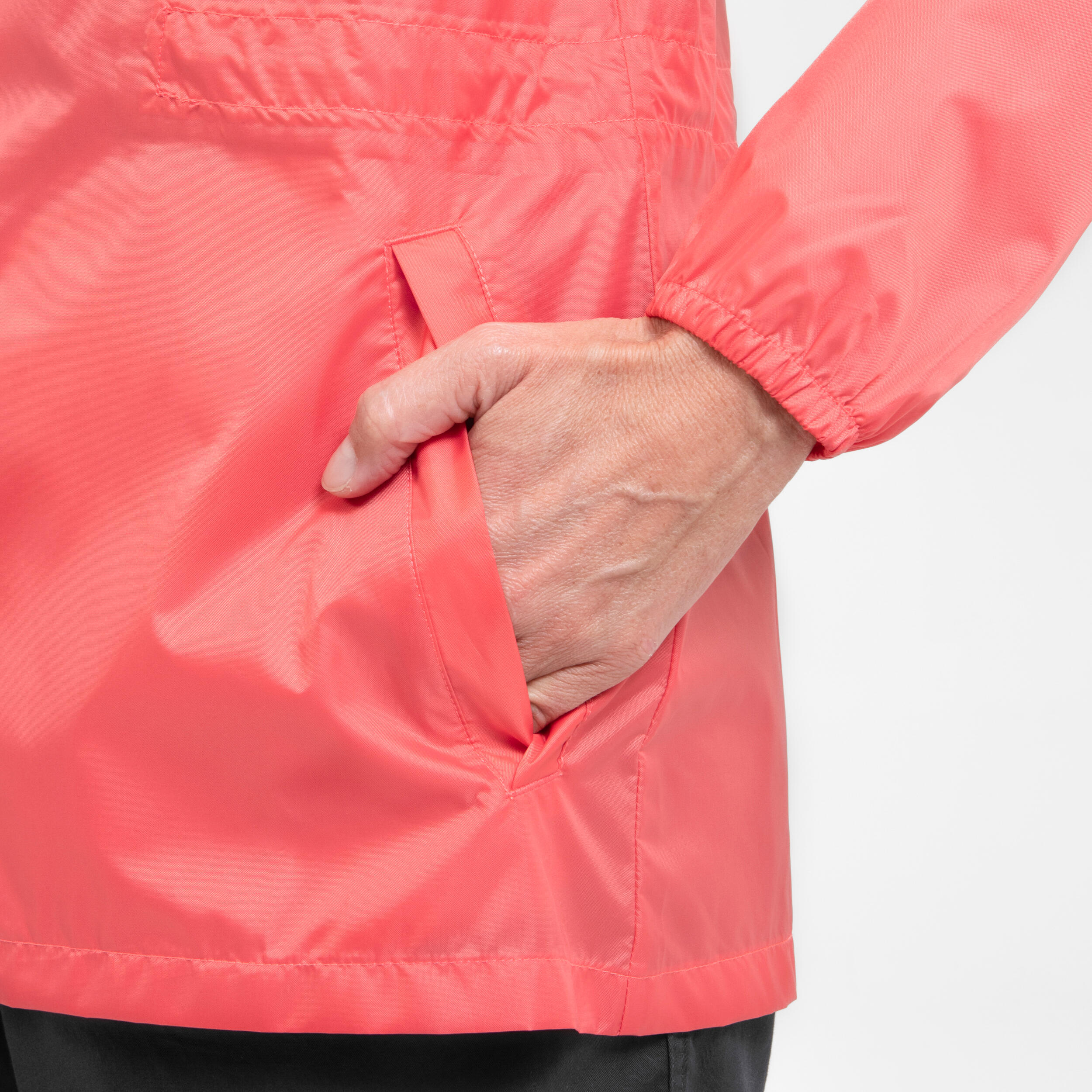 Women's Windproof and Water-repellent Hiking Jacket - Raincut Full Zip 6/7