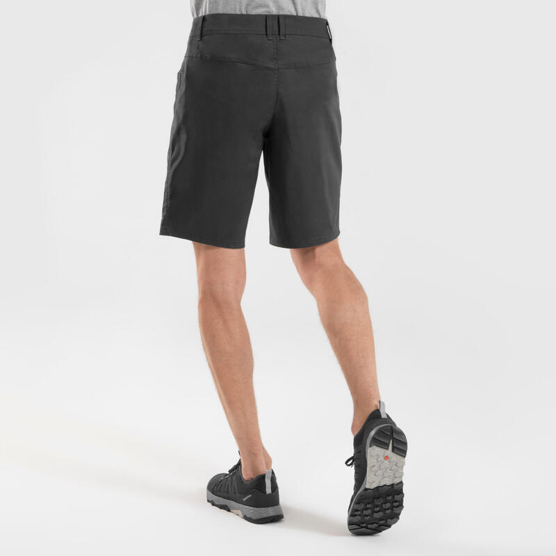 Pantalon scurt Drumeţie în natură NH100 Gri Bărbaţi