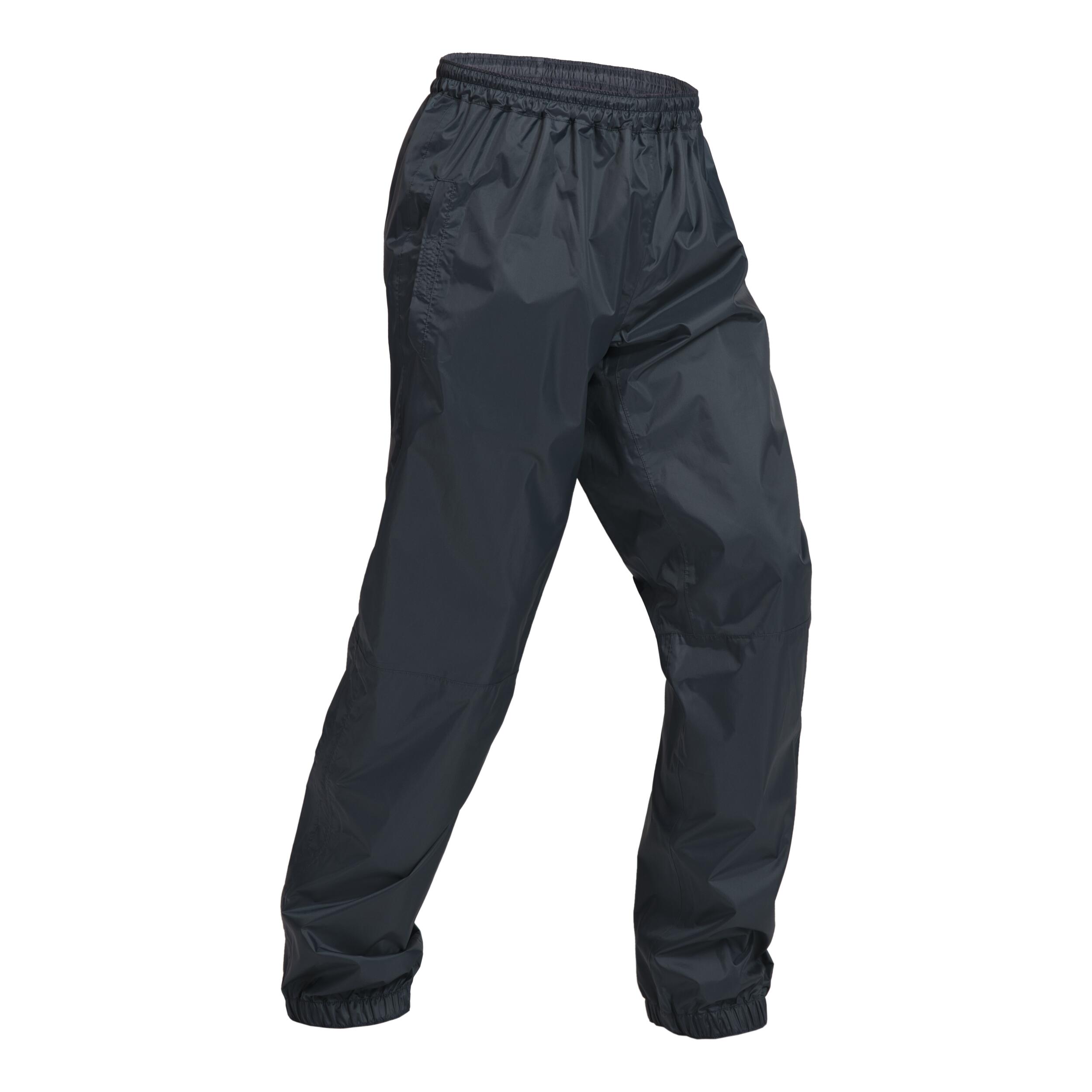 Men's Waterproof Trousers Hiking Over Trousers NH500 Dark Blue