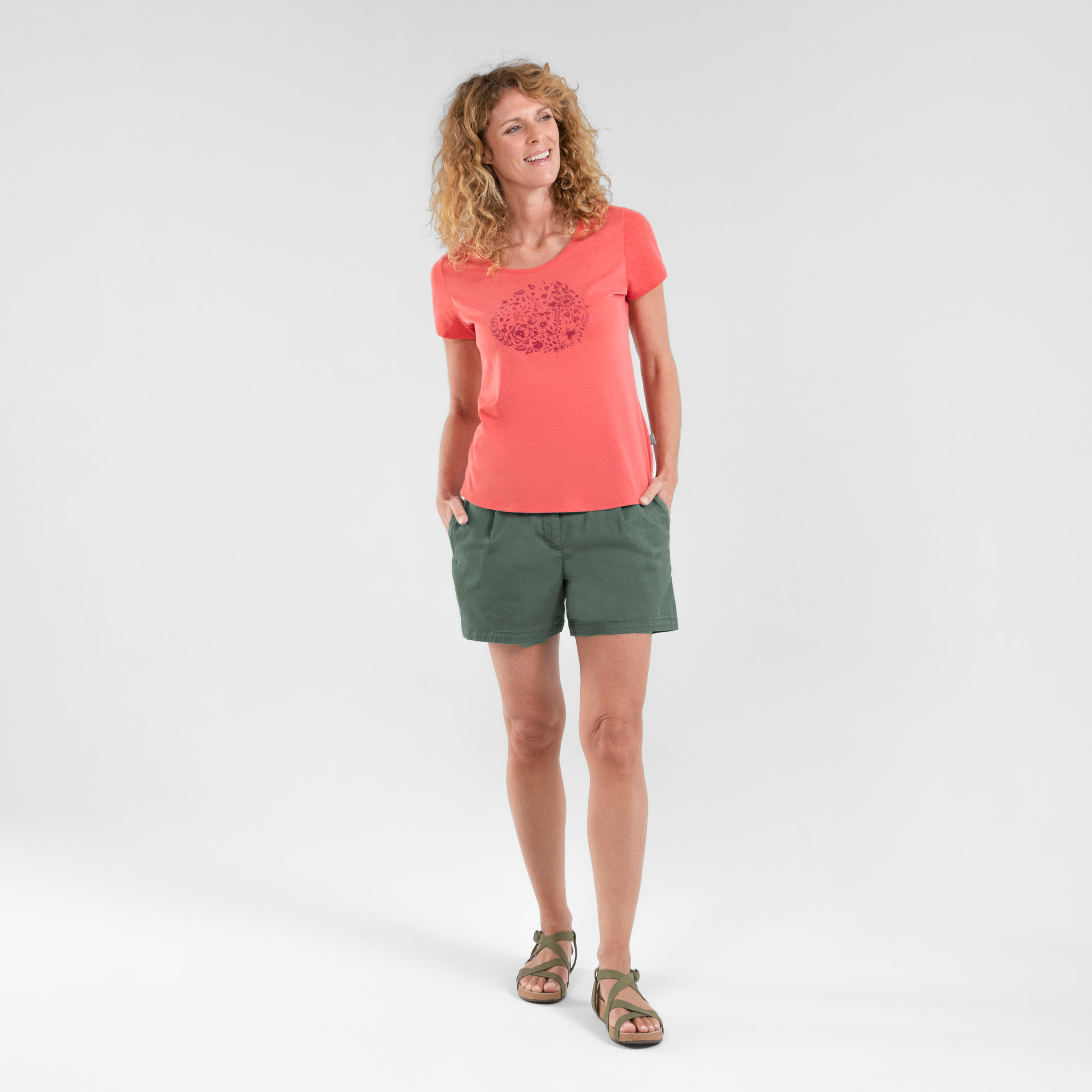Women's Hiking T-shirt  - NH500 2/3