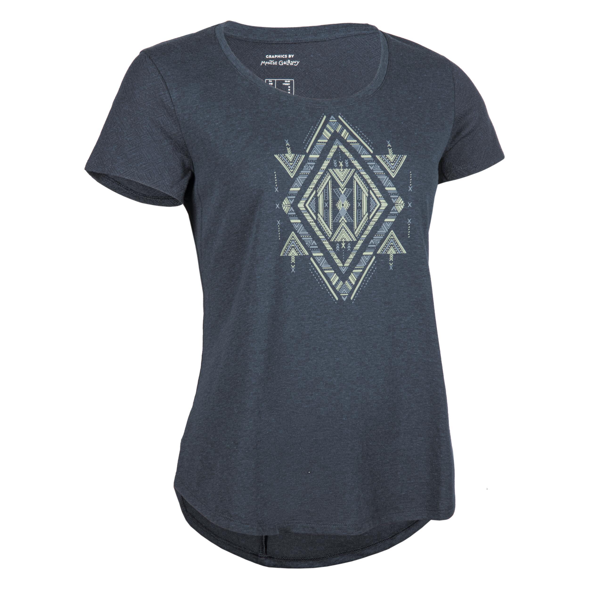 Camiseta de montana y trekking manga corta Mujer Quechua NH500 Decathlon