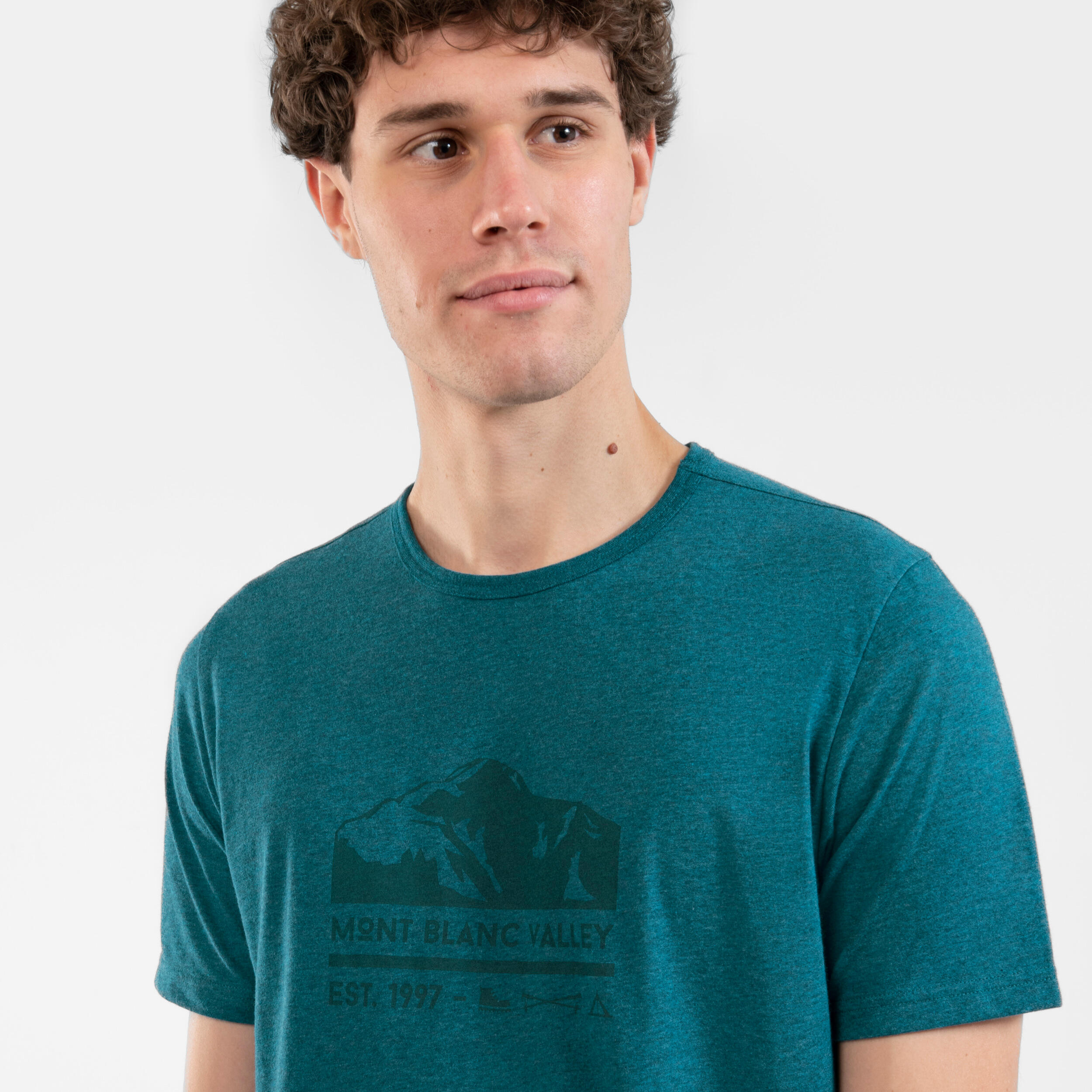 Men's Hiking T-shirt NH100 3/4