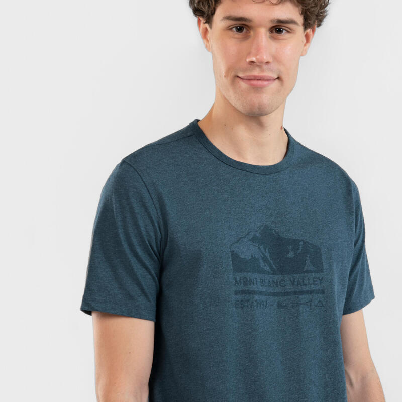 T-shirt trekking uomo NH100 blu