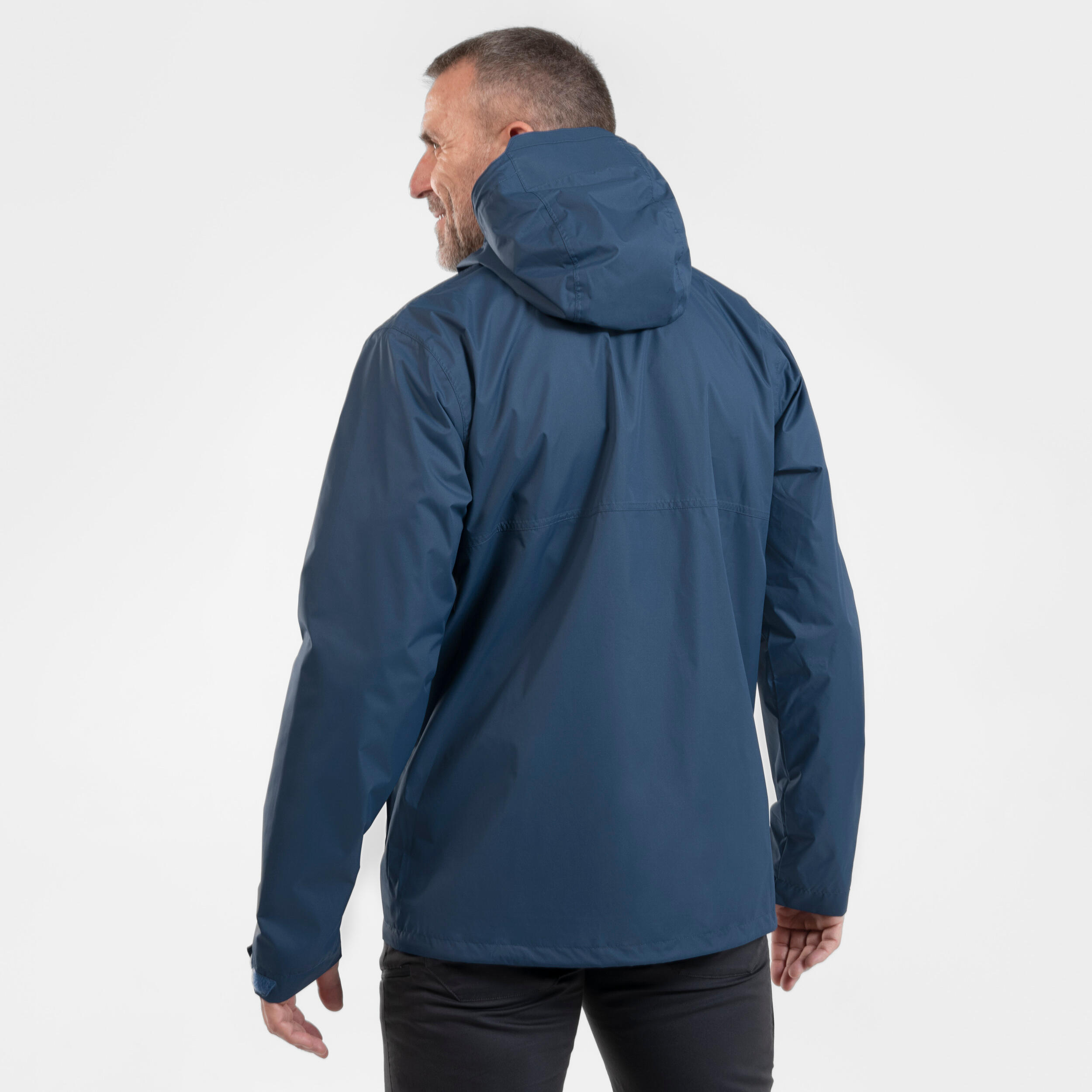 Manteau de randonnée imperméable homme – NH 500 bleu - QUECHUA