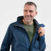 Chaqueta impermeable de montaña y trekking con capucha Hombre Quechua NH500