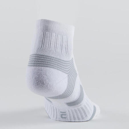 Середні шкарпетки 560 для тенісу, 3 пари - Білі/Сірі