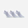 Športové ponožky RS 160 nízke biele 3 páry