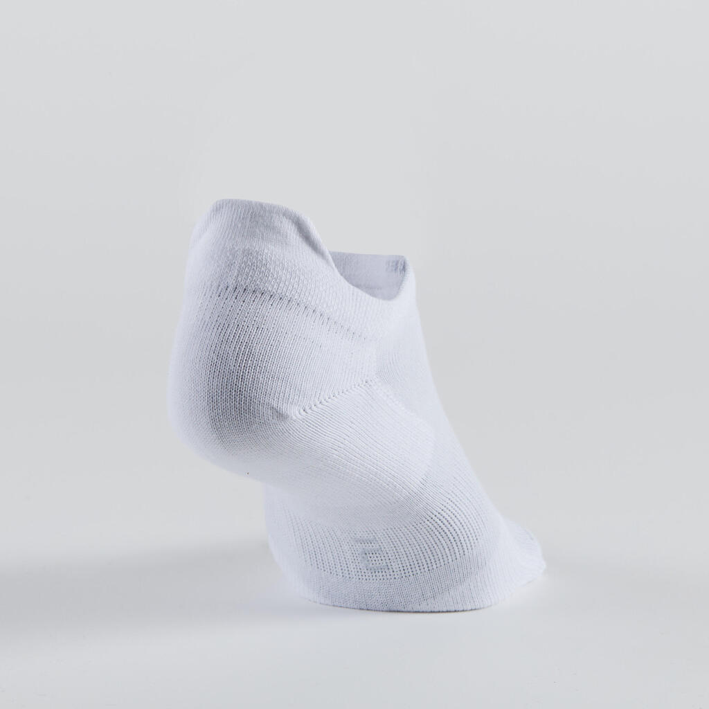 Chaussettes de sport basses Artengo RS 160 motif rose lot de 3.