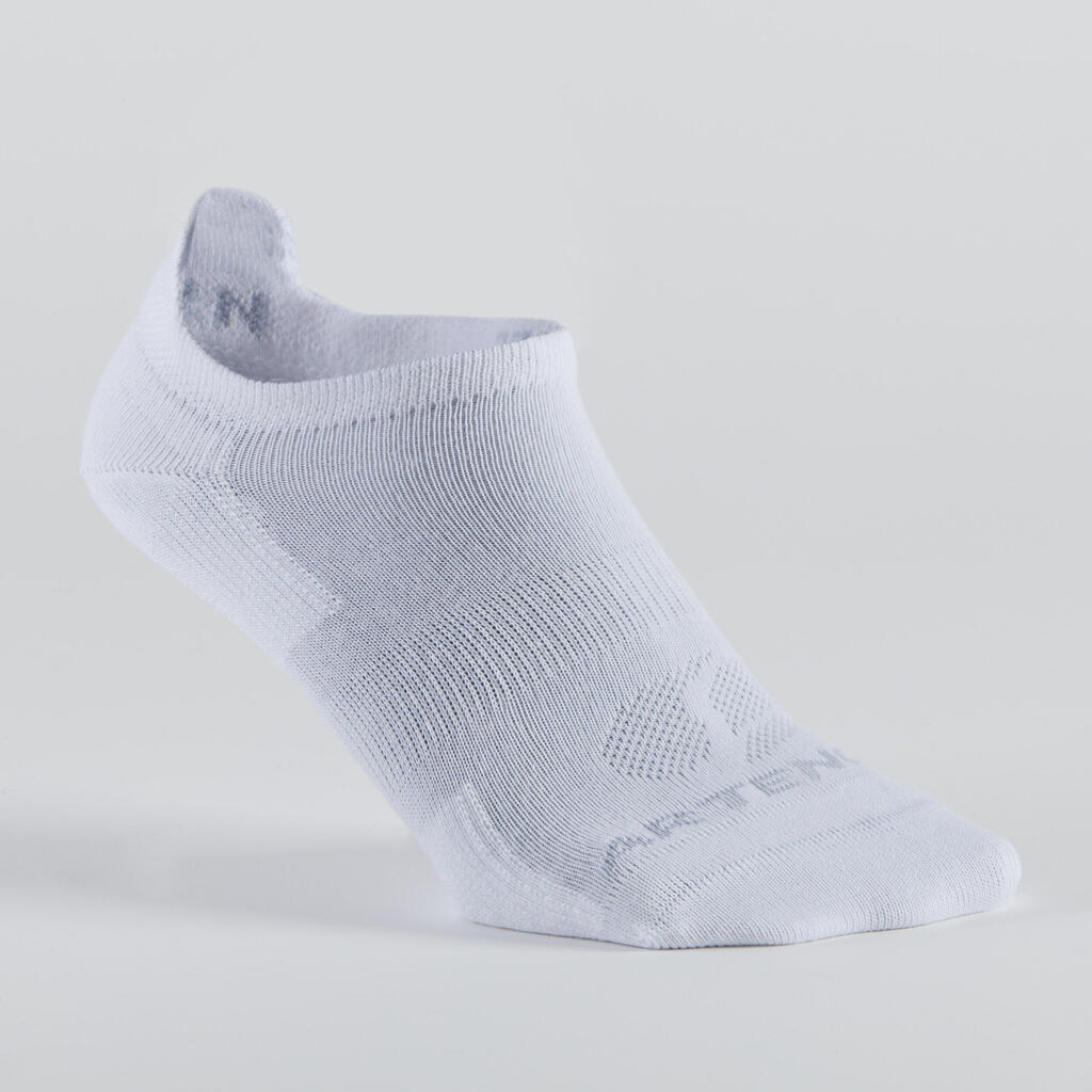 Chaussettes de sport basses Artengo RS 160 motif rose lot de 3.