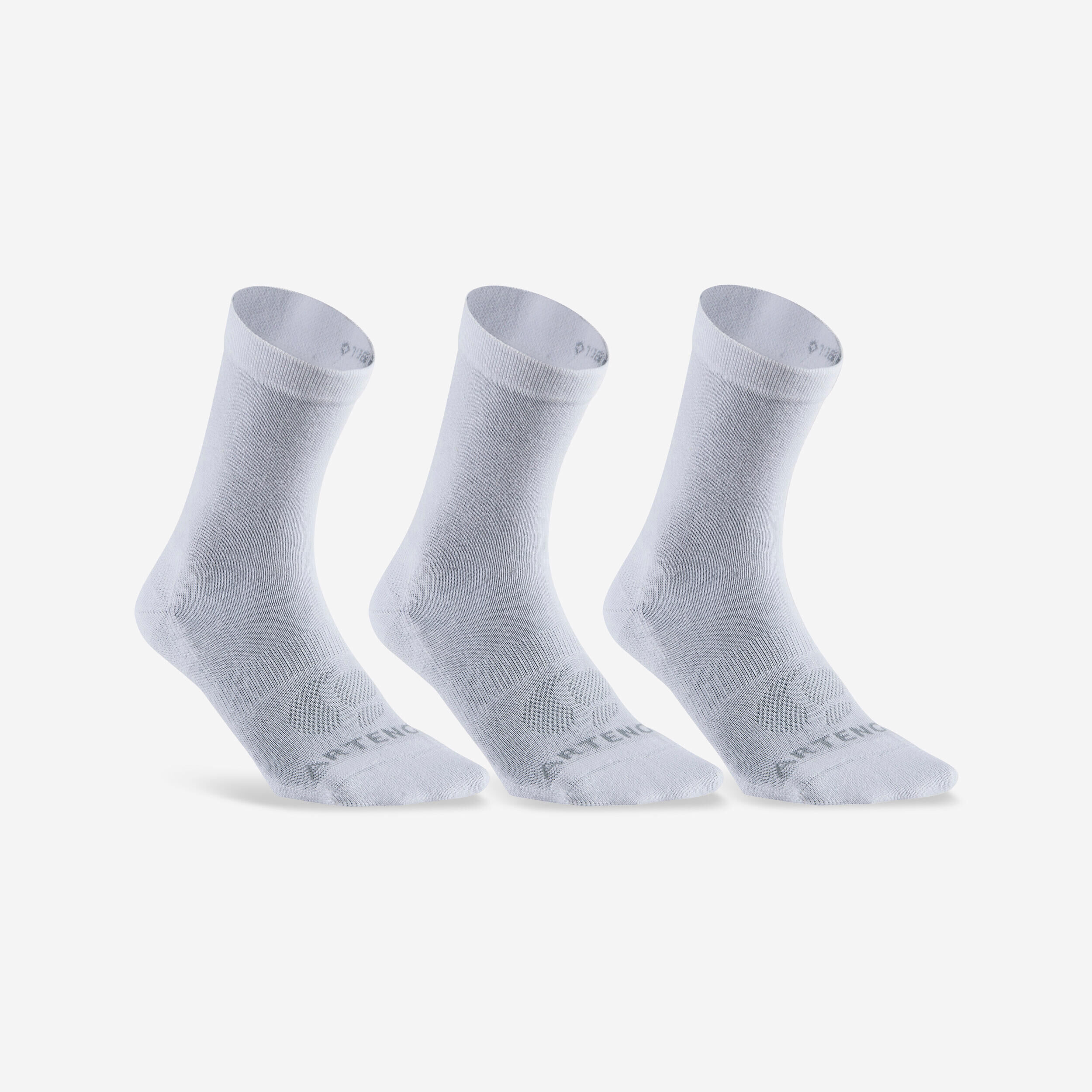 ARTENGO High Sports Socks RS 160 Tri-Pack - White