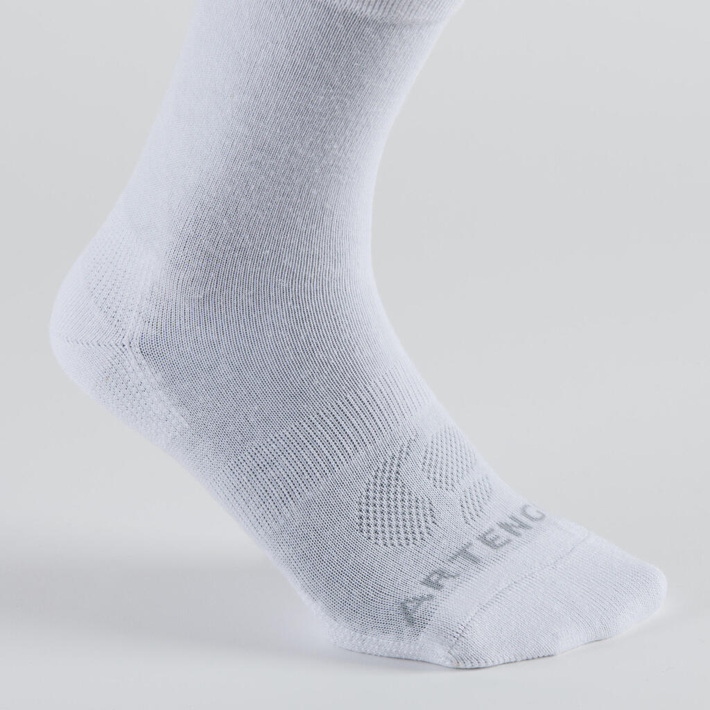 Športové ponožky RS 160 vysoké 3 páry biele