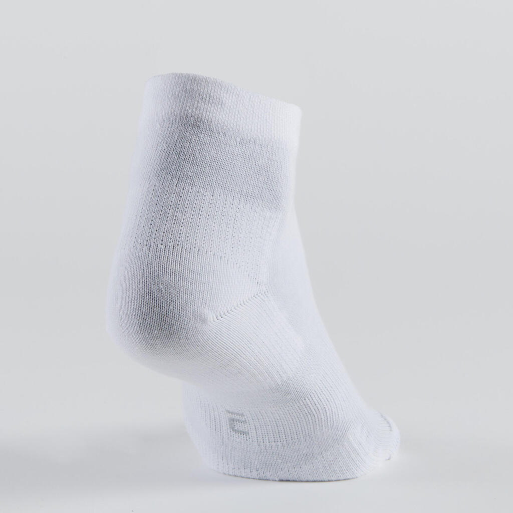 CHAUSSETTES DE SPORT MI-HAUTES ARTENGO RS 160 GRIS FONCE LOT DE 3