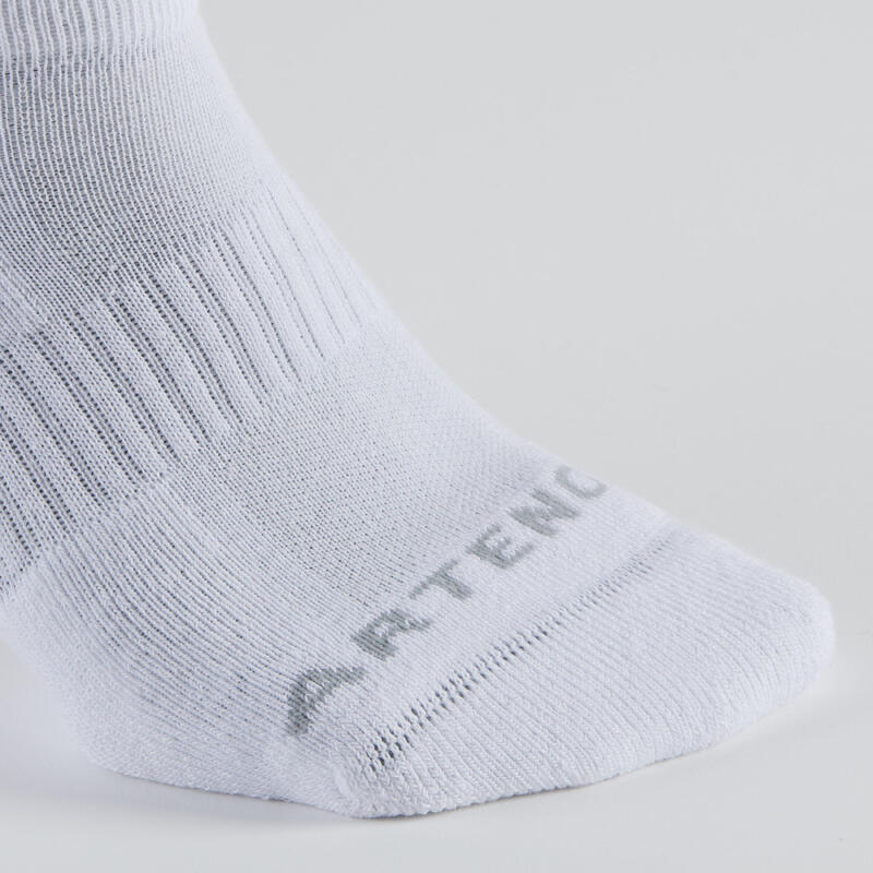 CHAUSSETTES DE SPORT BASSES ARTENGO RS 500 BLANC LOT DE 3