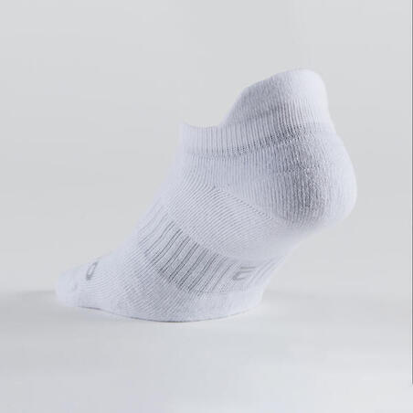 CHAUSSETTES DE SPORT BASSES ARTENGO RS 500 BLANC LOT DE 3