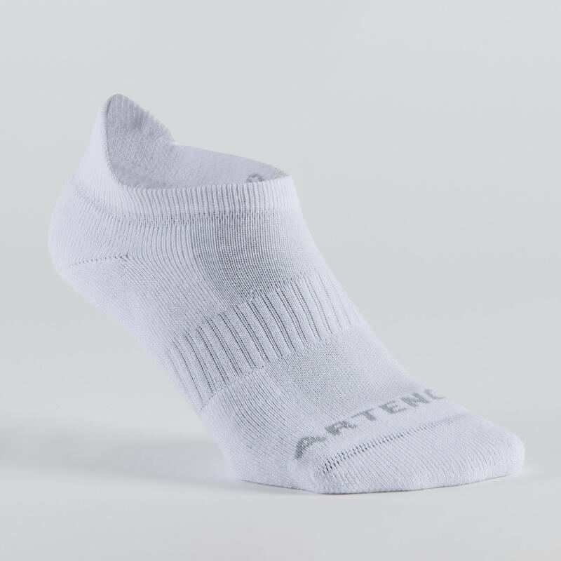 Nízké tenisové ponožky RS500 3 páry bílé