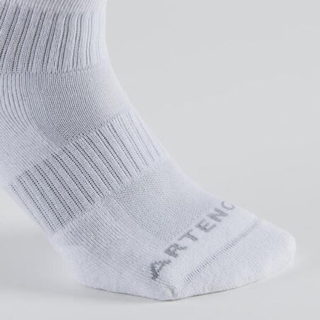 Bele čarape za tenis srednje visine RS 500 (3 para)