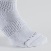 Bele čarape za tenis srednje visine RS 500 (3 para)
