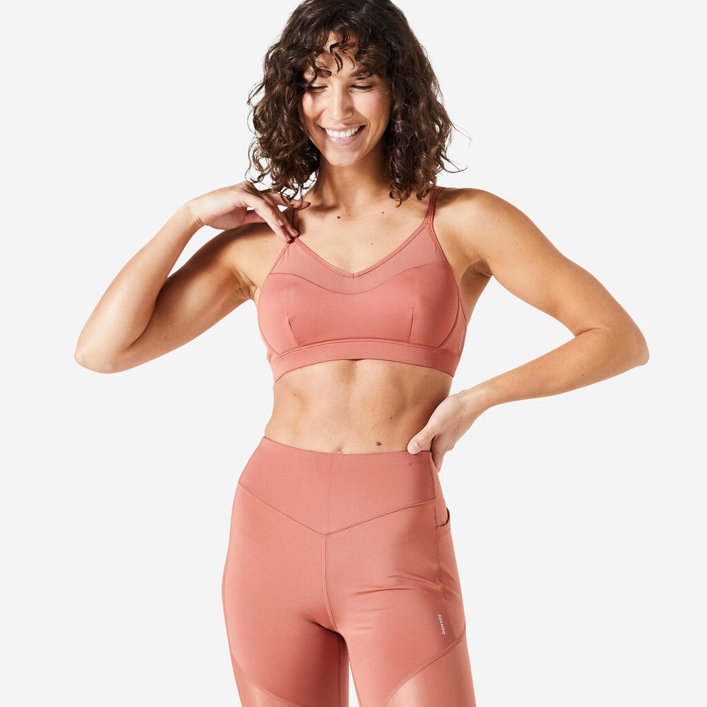 Light Support Fitness Bra 140 - Terracotta