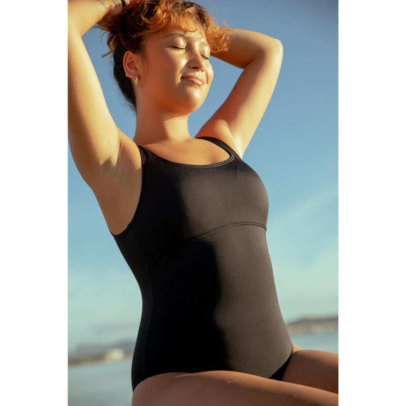 Women's 1-piece Swimsuit Heva U Black