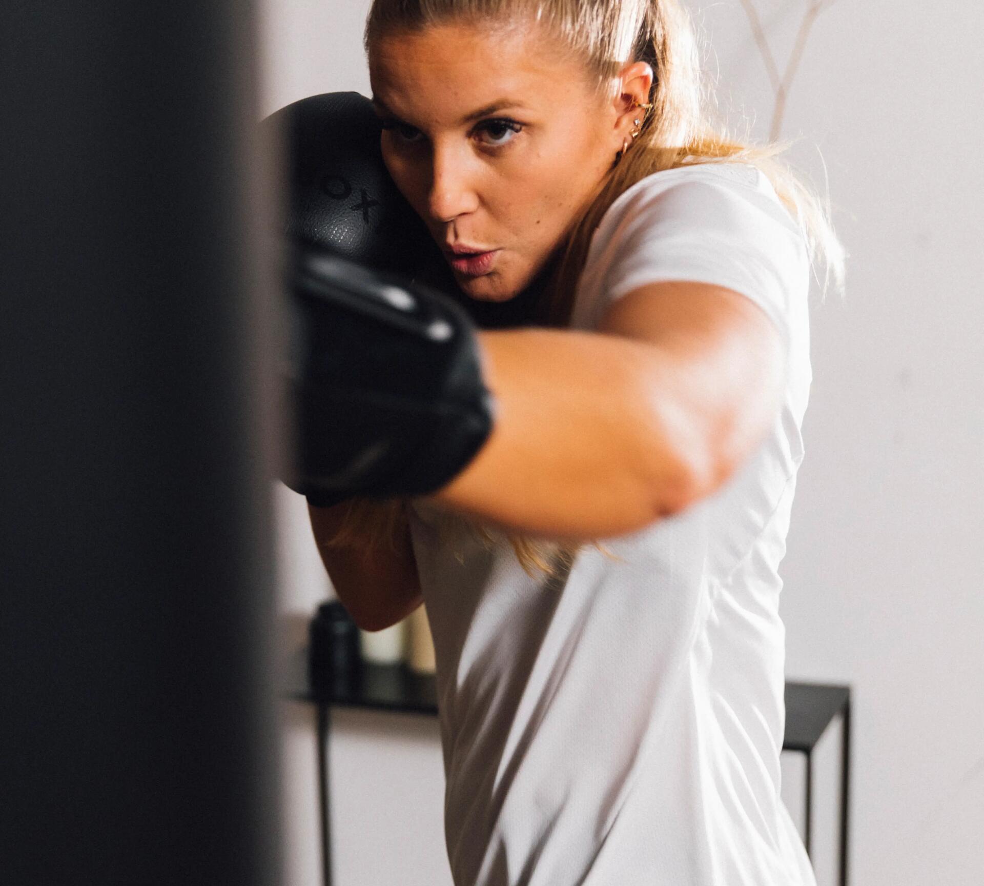 pole punch saco de boxe domyos decathlon boxe outshock