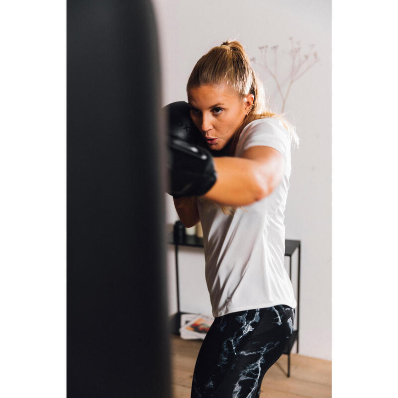 Gants de boxe avec intérieur 100% ventilé adulte, noir