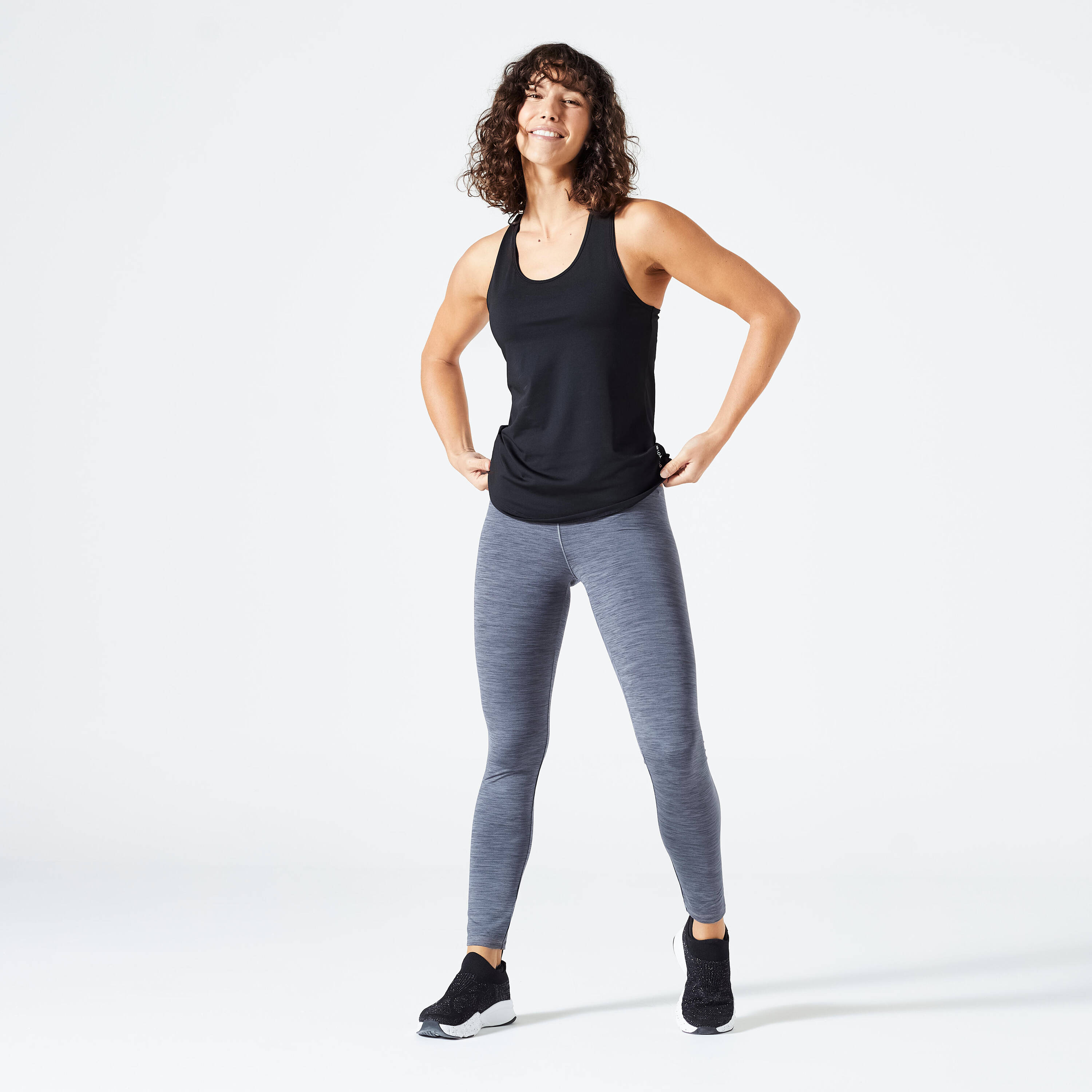Women Gym Tank Top - Black -  3