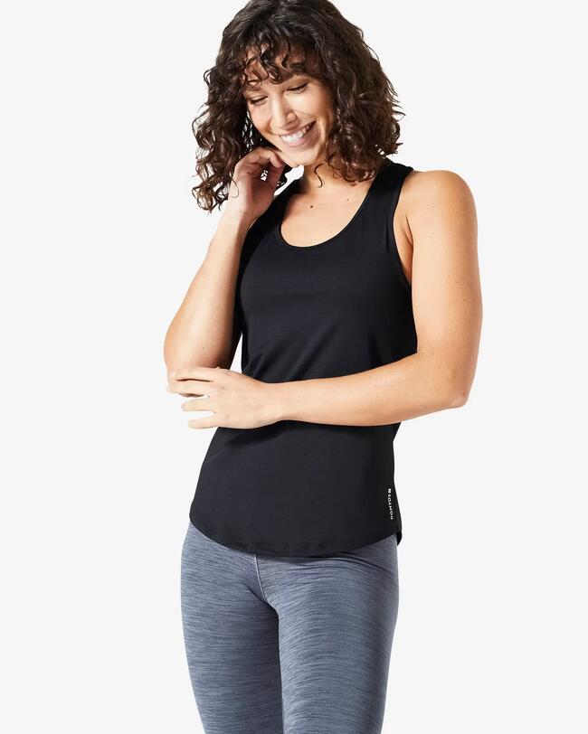 DÉBARDEUR DE FITNESS À DOS CROISÉ POUR FEMME