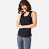 Women's Cardio Fitness Muscle Back Tank Top My Top - Black