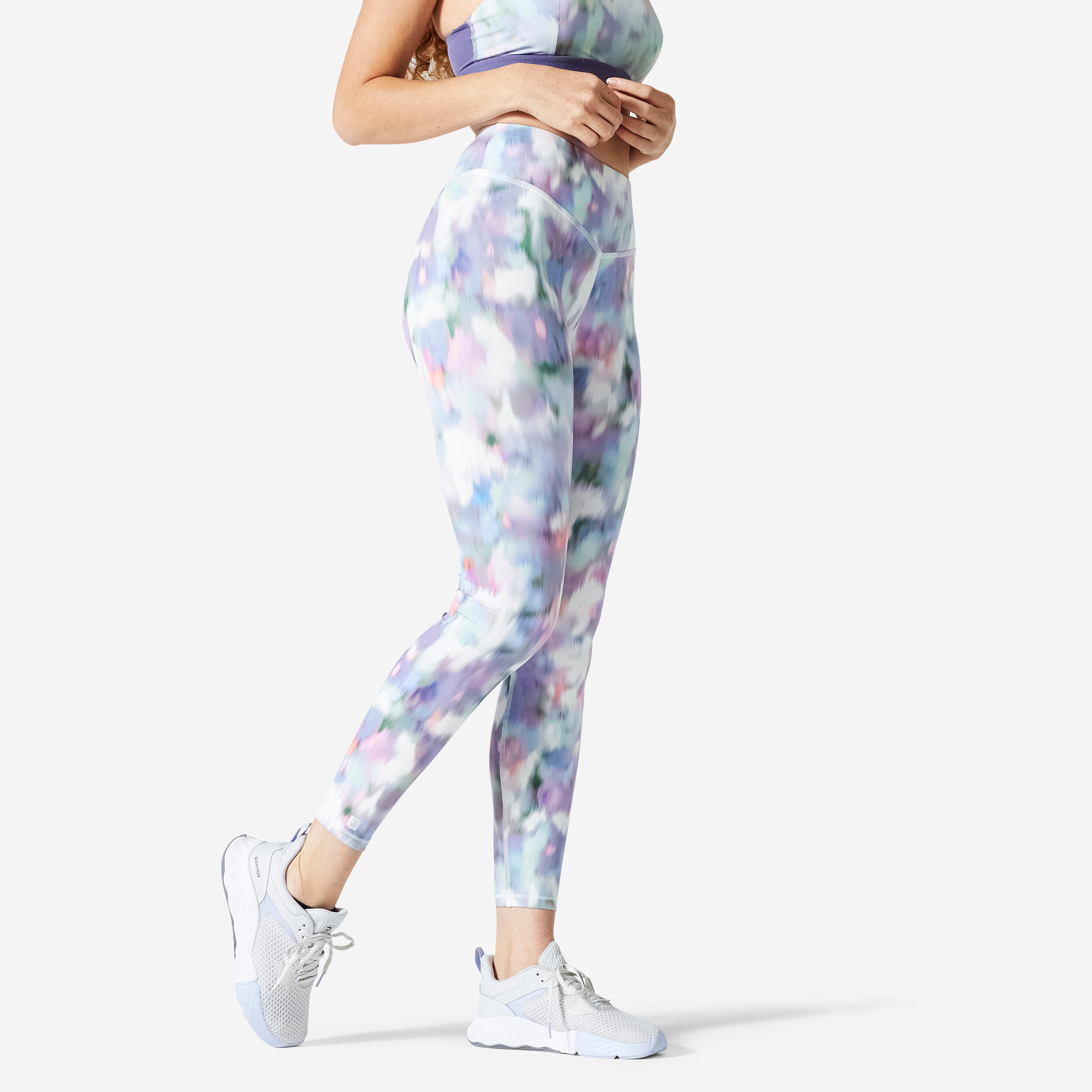 Women's High-Waisted Fitness Cardio Leggings - Print 1/5