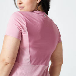 Women's Close-Fitting Fitness T-Shirt - Pink