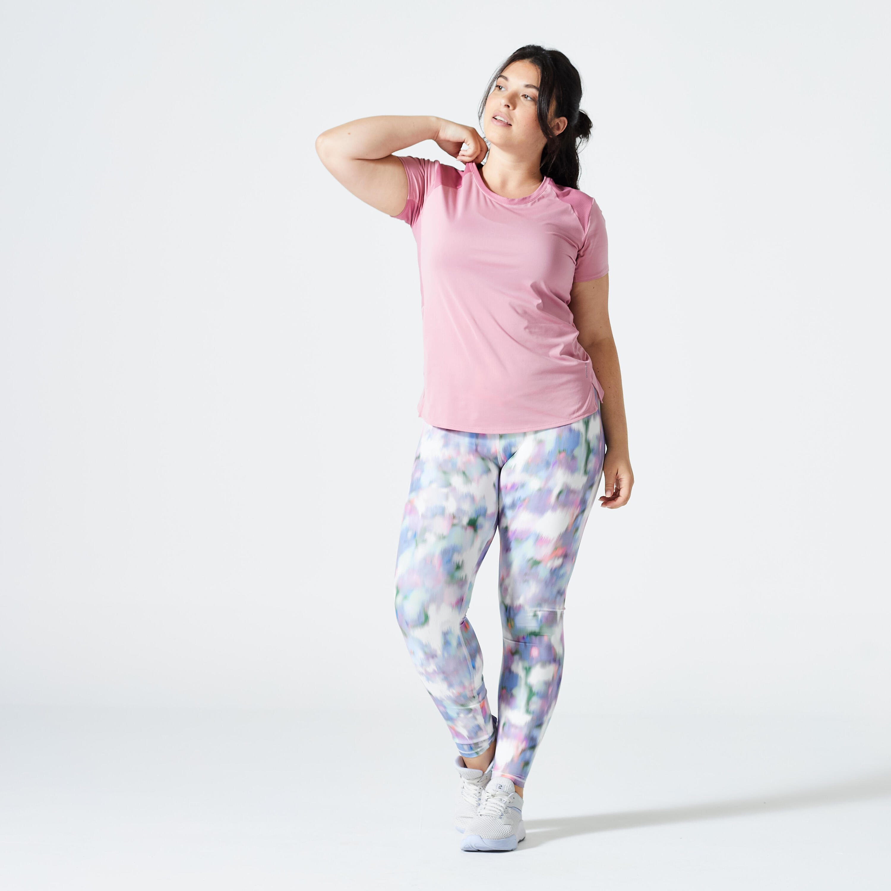 Women's Close-Fitting Fitness T-Shirt - Pink 2/5