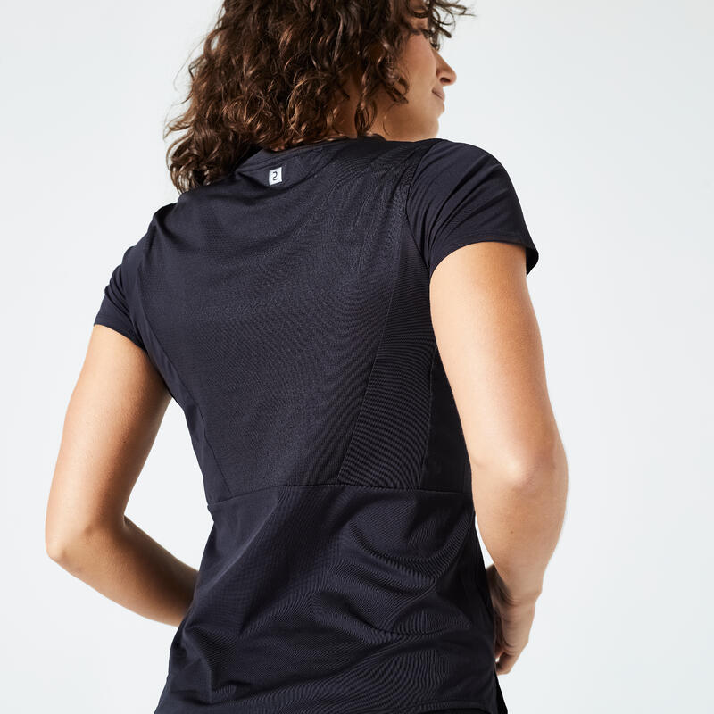T-Shirt Damen - 500 schwarz