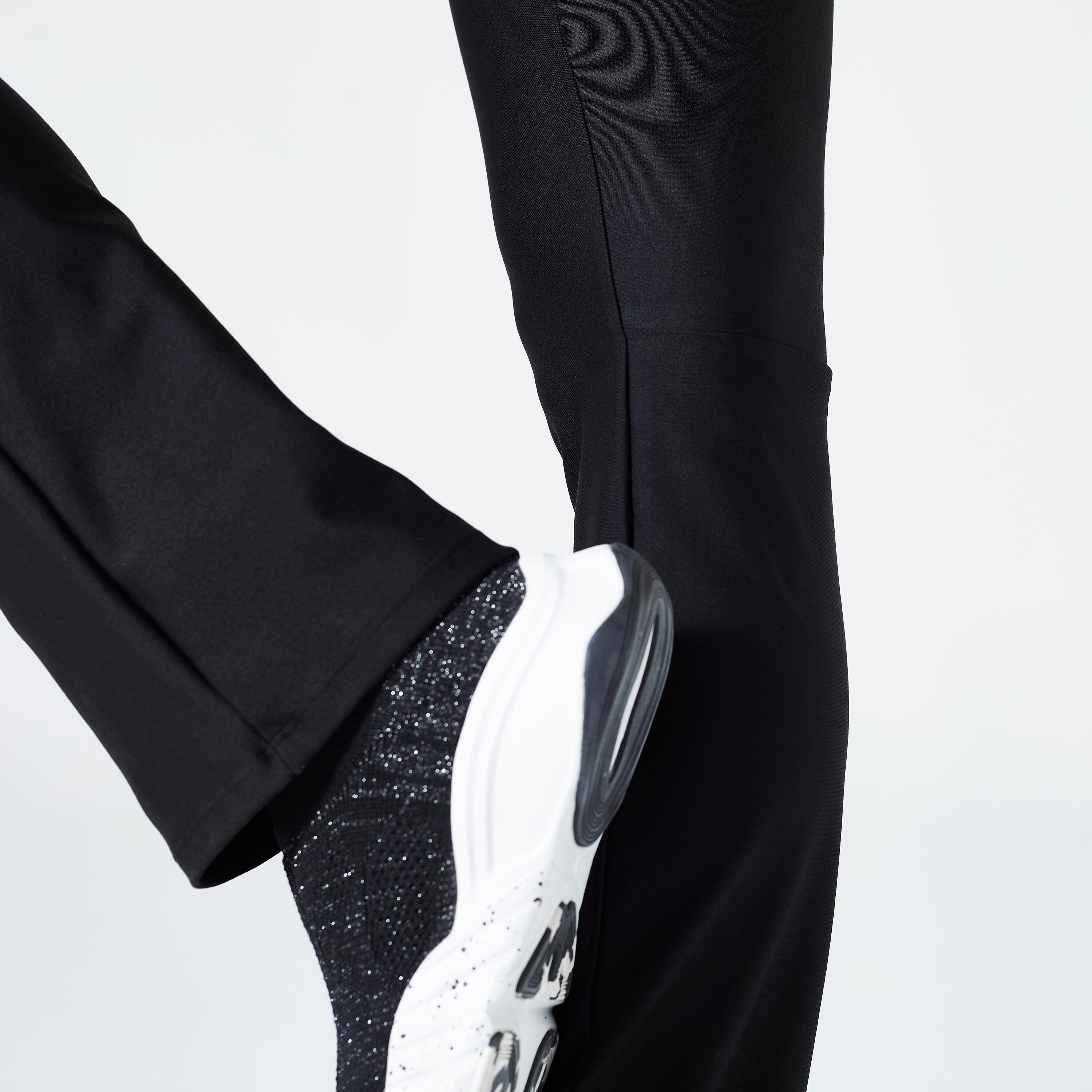 Women s Fitness Cardio Straight Leg Leggings Black DOMYOS Decathlon wonderfully-thoughtful-diy-health-wellness-gift-basket-idea
