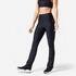 Women Gym Flare Pants – Stretchable, Quick Dry, Opaque Fabric – Black