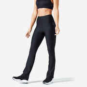 Legging avec poche téléphone Fitness Cardio Femme Imprimé Gris et Noir -  Decathlon