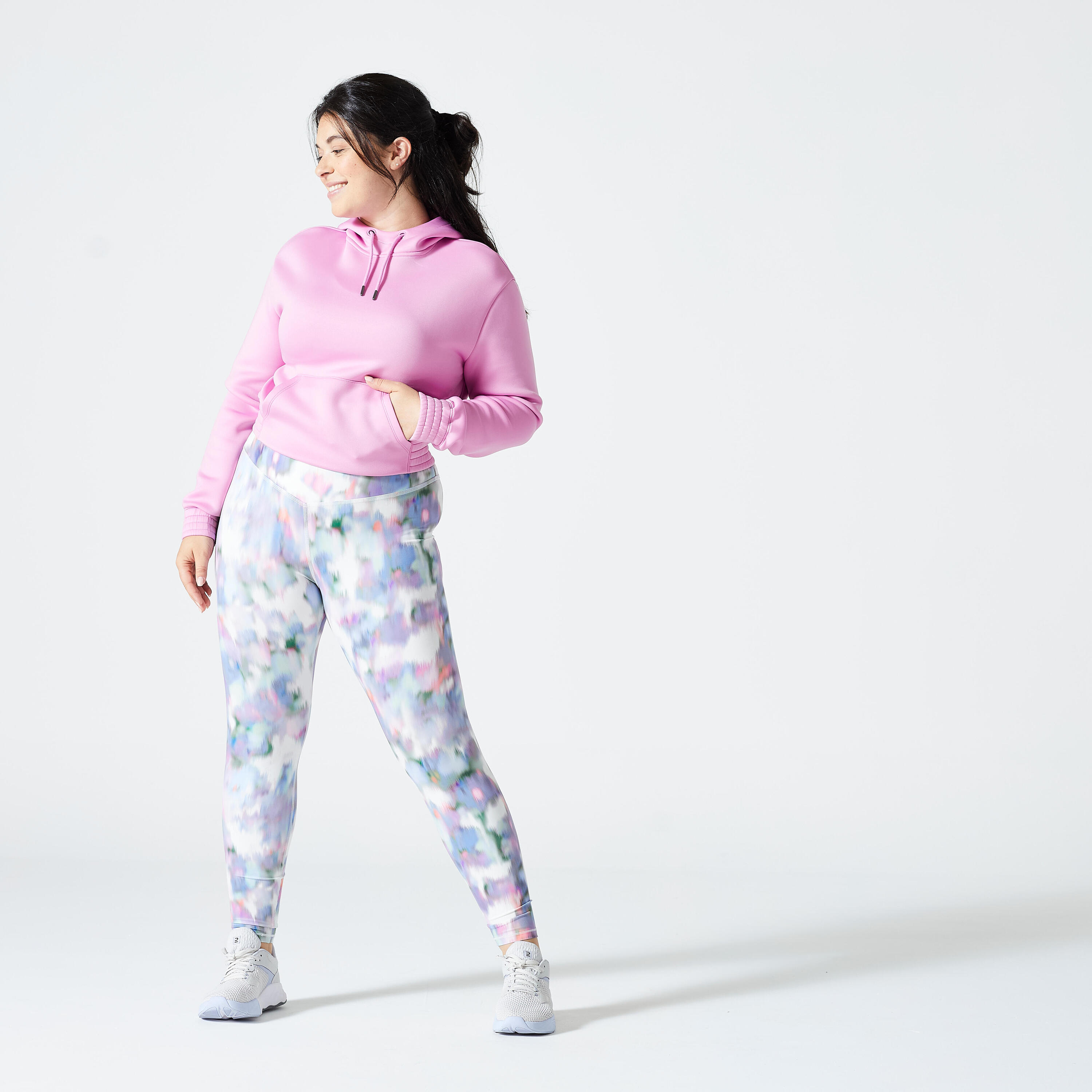 Fitness Cardio Cropped Hoodie - Pink 2/5