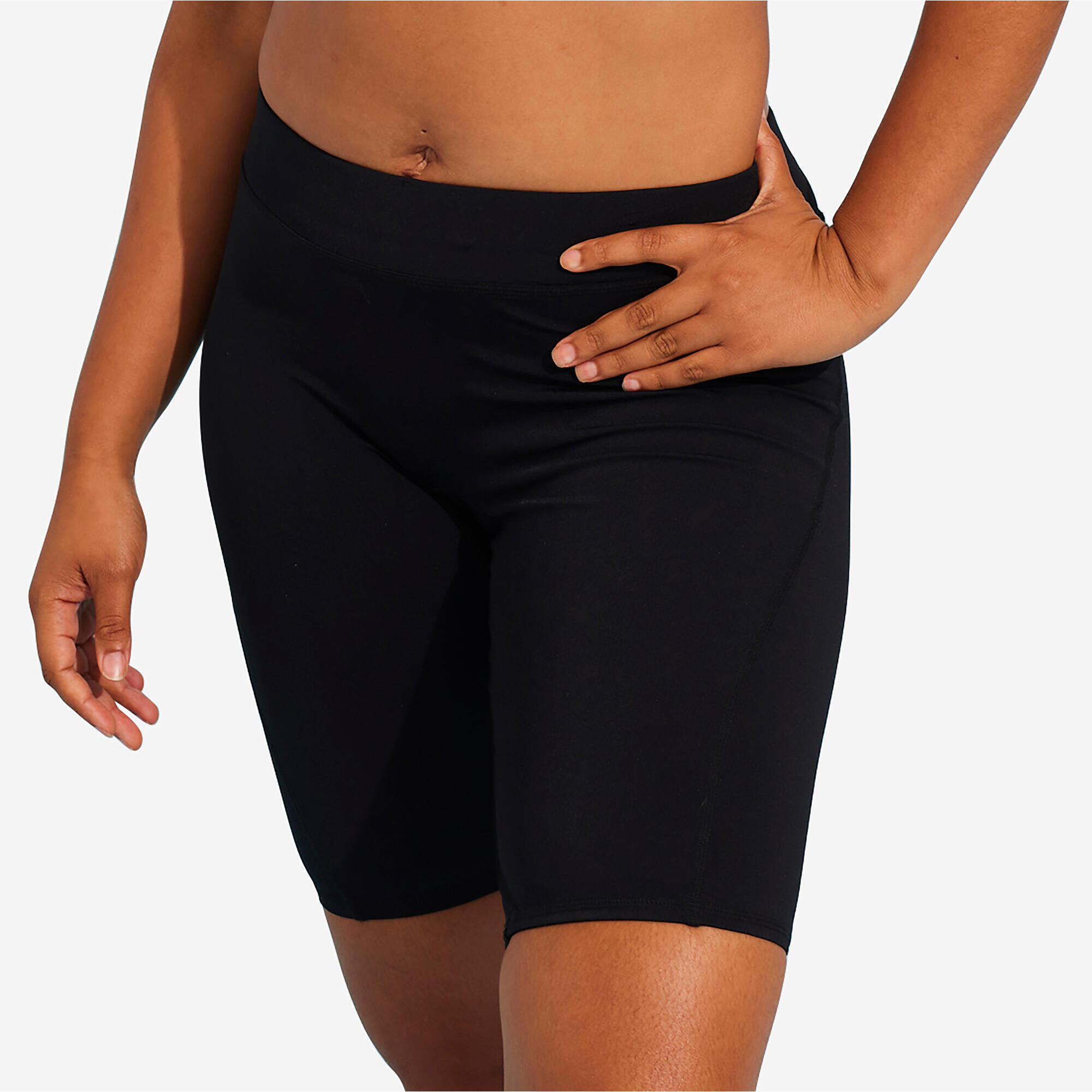 Bas de maillot de bain short jammer Aquagym Aquabike femme Mila noir NABAIJI Decathlon